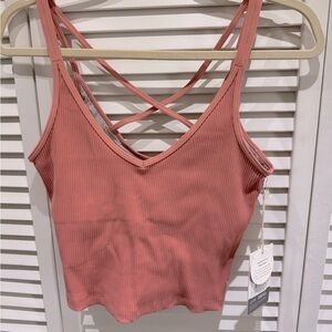 Vuori Rib Crop Tank - size M